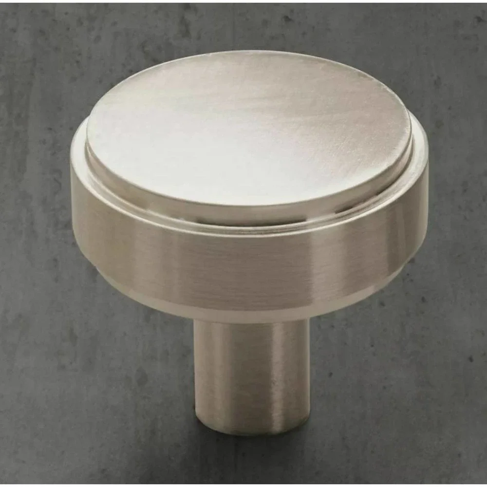 Restoration Hardware Lambeth Smooth Satin Nickel 1 inch Knob